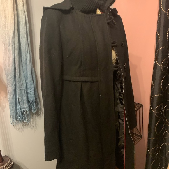 DKNY black wool coat- excellent condition - Picture 8 of 10